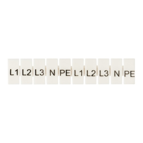 Маркеры для JXB-ST 4 с символами "L1, L2, L3, N, PE" (100 шт,) PROxima | код  zb-st-4-L-1-3 | EKF